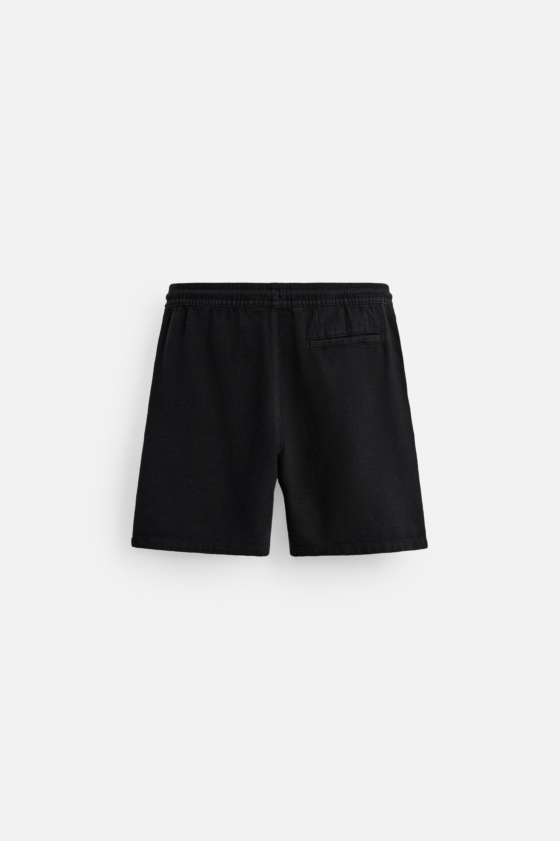 TEXTURED REGULAR FIT BERMUDA SHORTS - Image 7