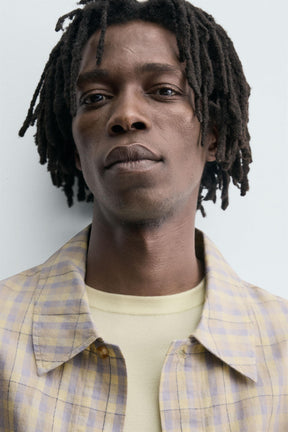 TEXTURED CHECK SHIRT - Image 5