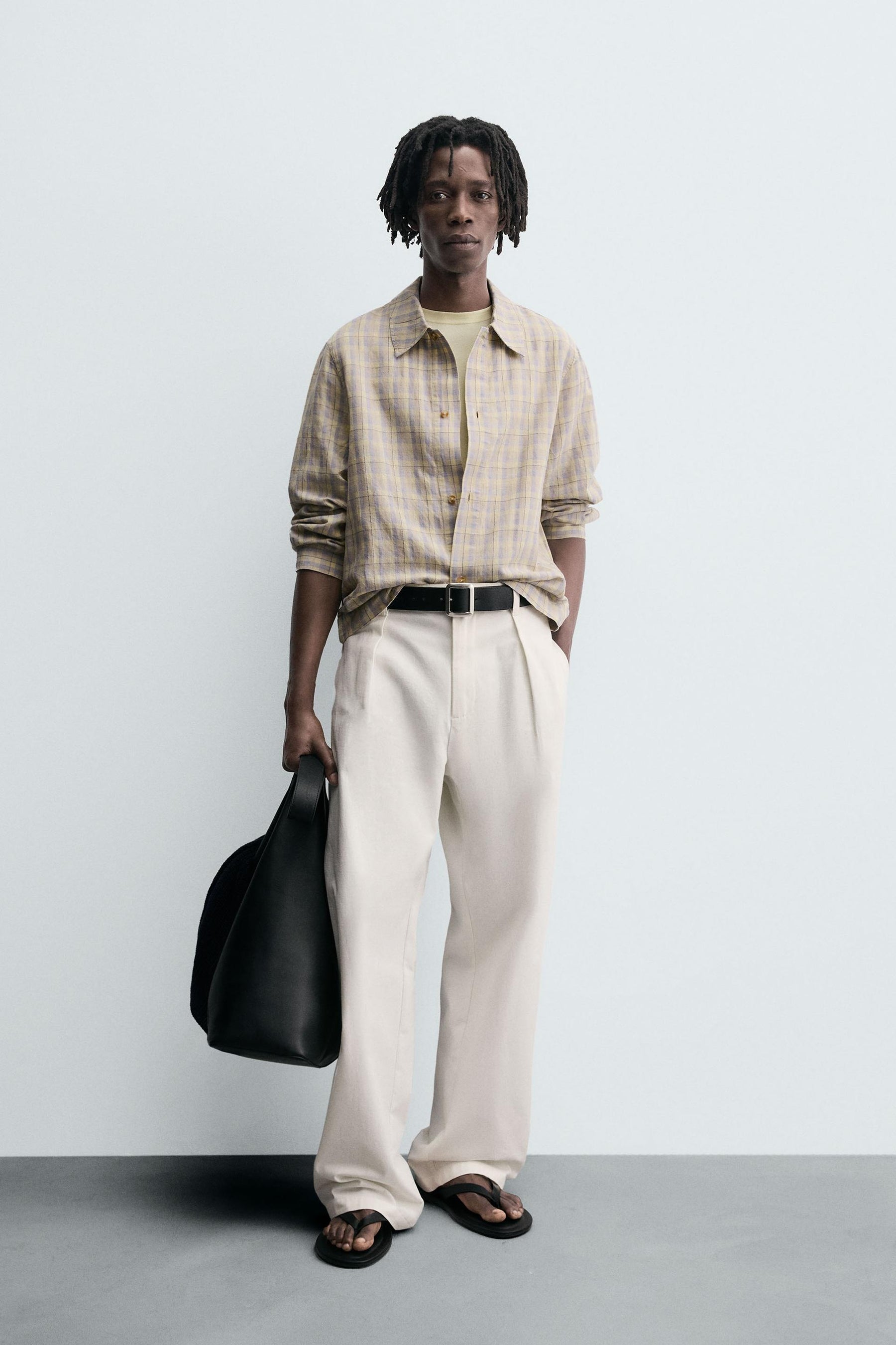 TEXTURED CHECK SHIRT - Image 1