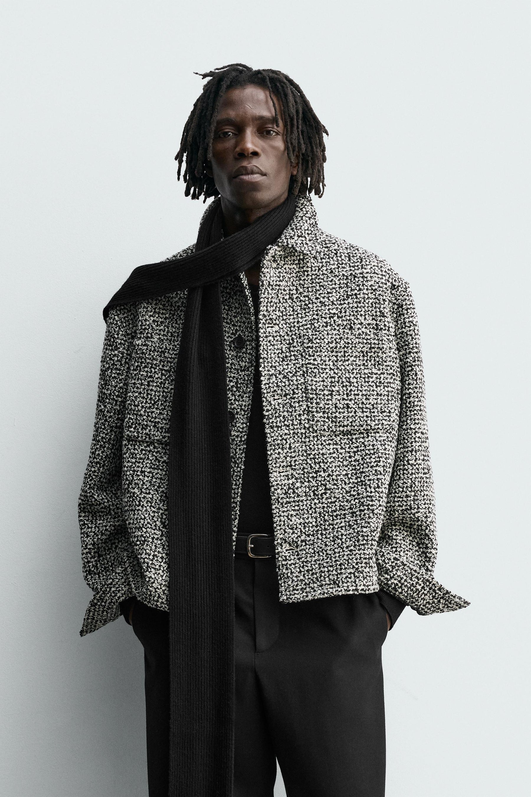 TEXTURED OVERSHIRT WITH POCKETS - Image 2