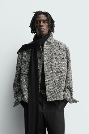 TEXTURED OVERSHIRT WITH POCKETS - Image 2