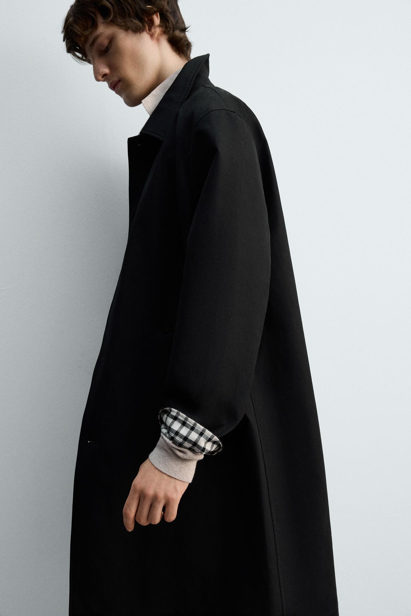 Karomuster-Trenchcoat 