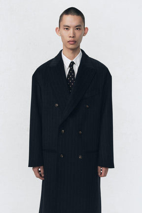 SOSHIOTSUKI X PINSTRIPE OVERSIZE FIT COAT - Image 2