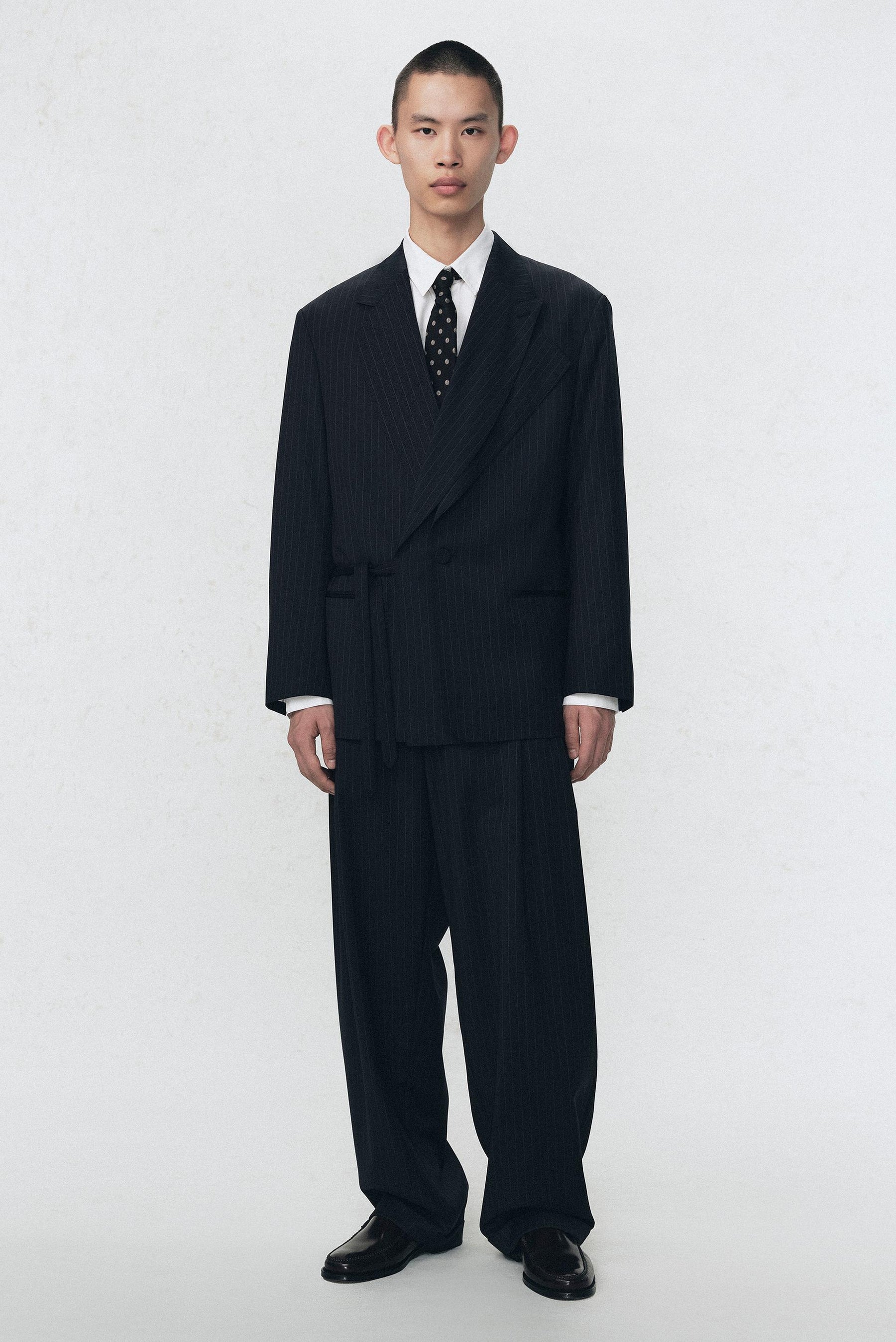 Gestreifte Anzughose