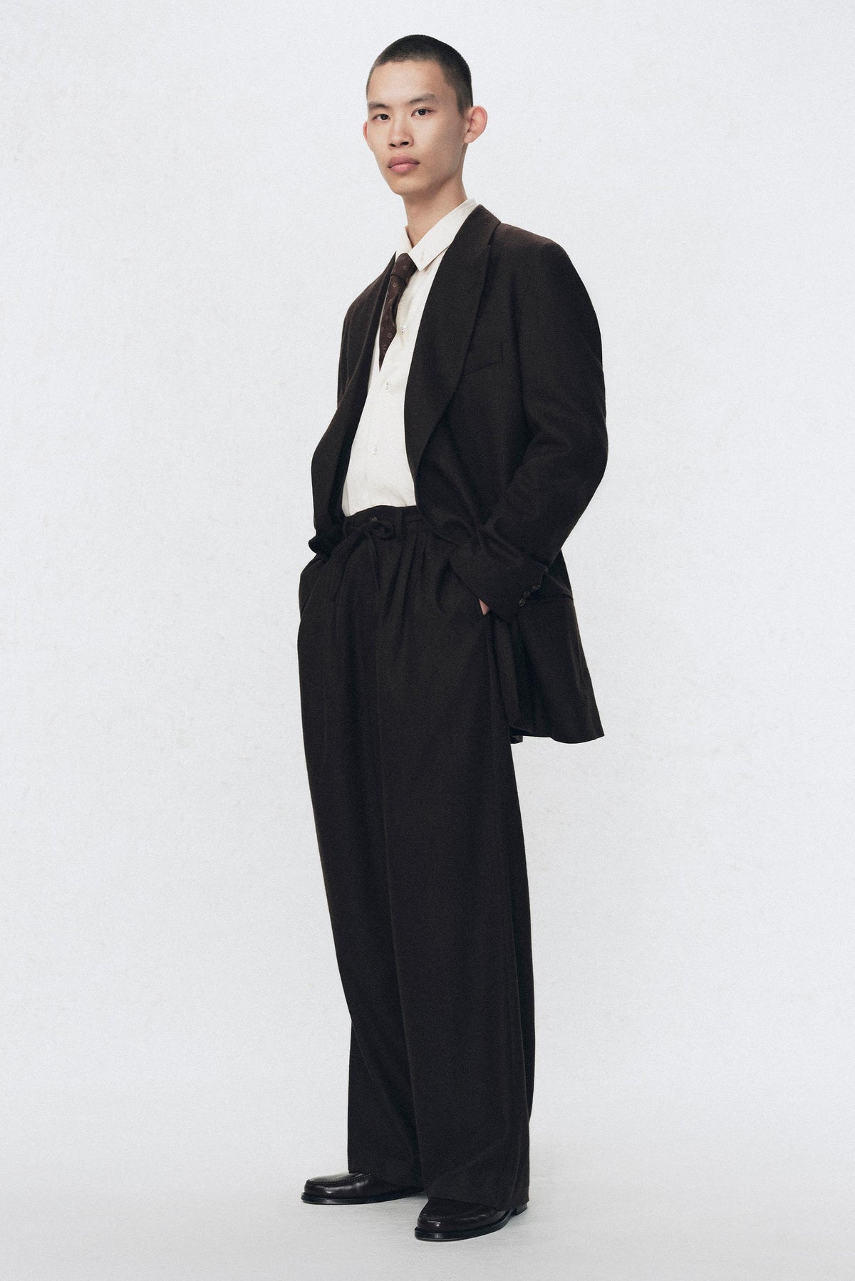 Flanellhose mit Falten