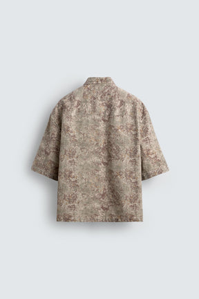 RELAXED FIT ABSTRACT PRINT SHIRT - Image 6