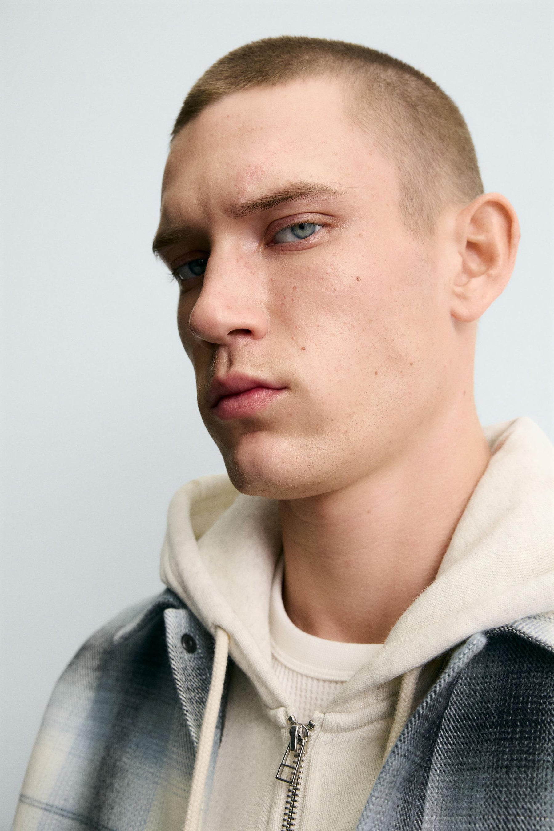 CONTRAST CHECK OVERSHIRT - Image 6