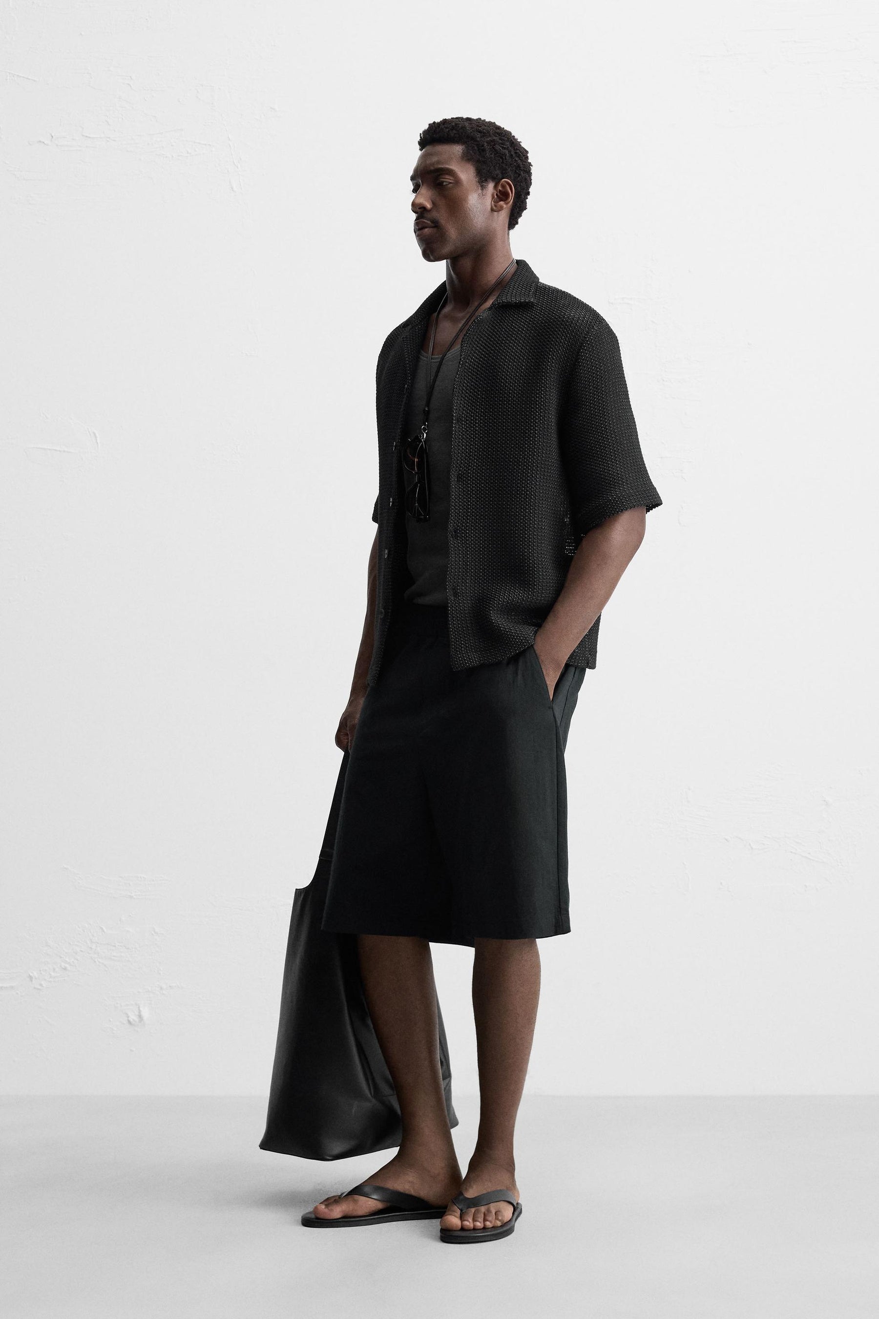 RELAXED FIT COTTON BERMUDA SHORTS - Image 4