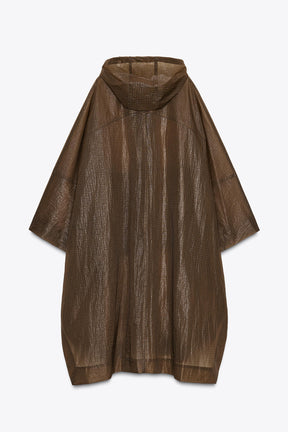 OVERSIZE HOODED CAPE RAINCOAT ZW COLLECTION - Image 5