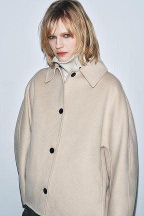 Kunstpelz aus Wollmischgewebe