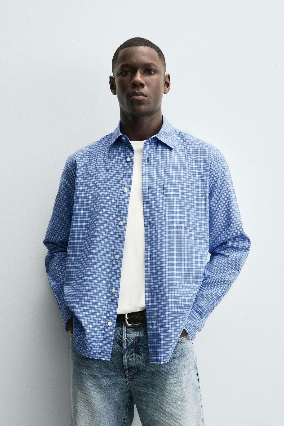 CHECK SHIRT WITH POCKET - Image 2