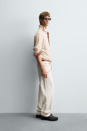 STRIPED TEXTURED SHIRT - Image 4