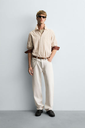 STRIPED TEXTURED SHIRT - Image 1