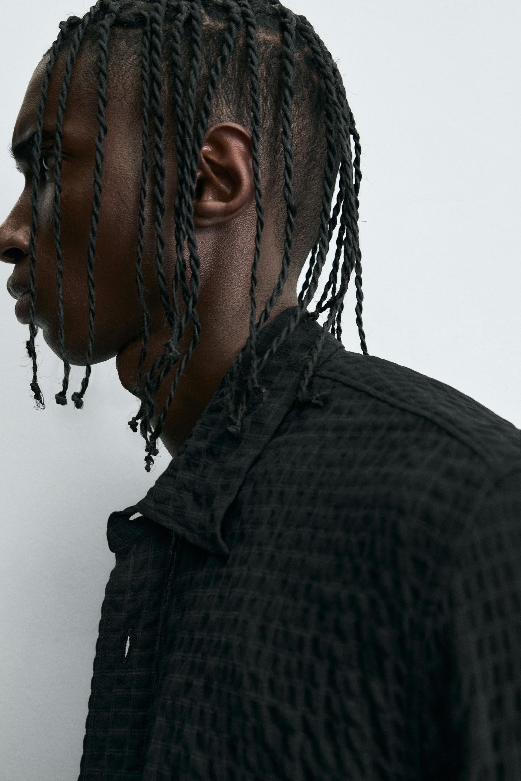 TEXTURED CHECK SHIRT - Image 6