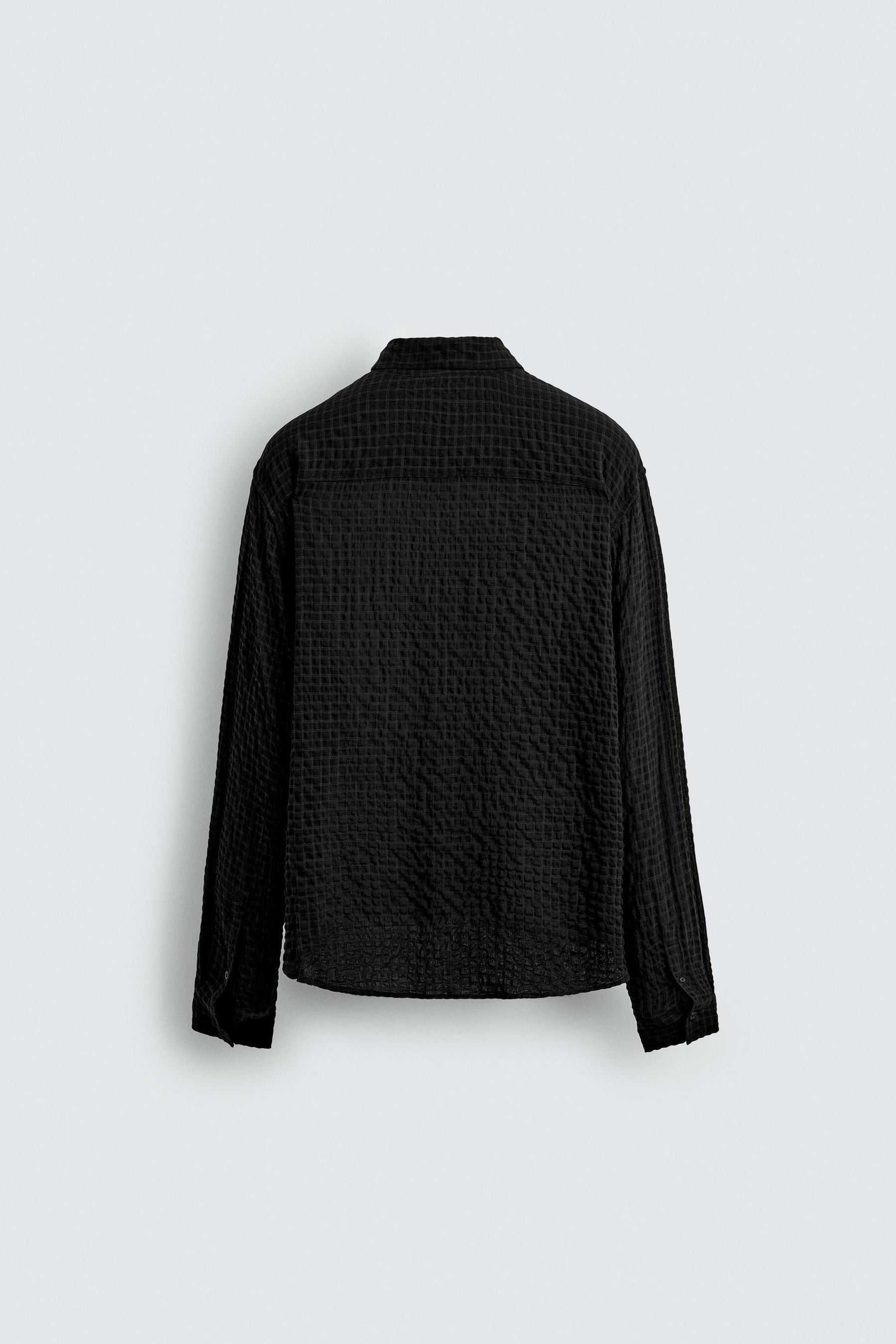 TEXTURED CHECK SHIRT - Image 7