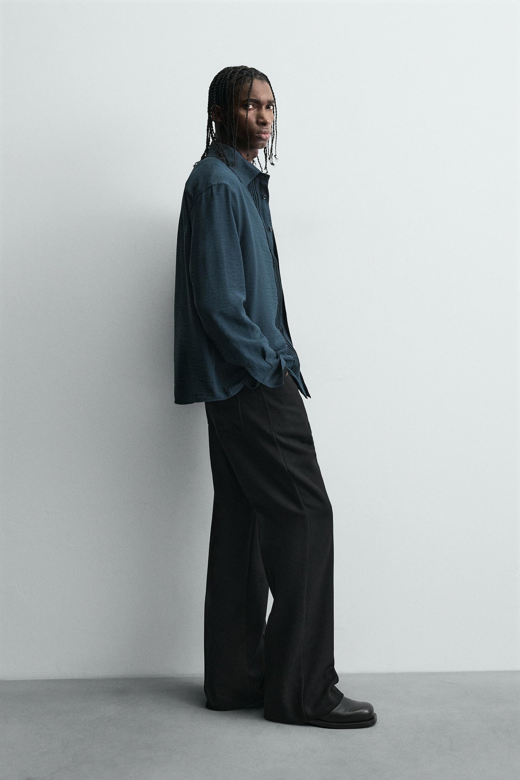FLOWING SHIRT WITH PINTUCKS - Image 4