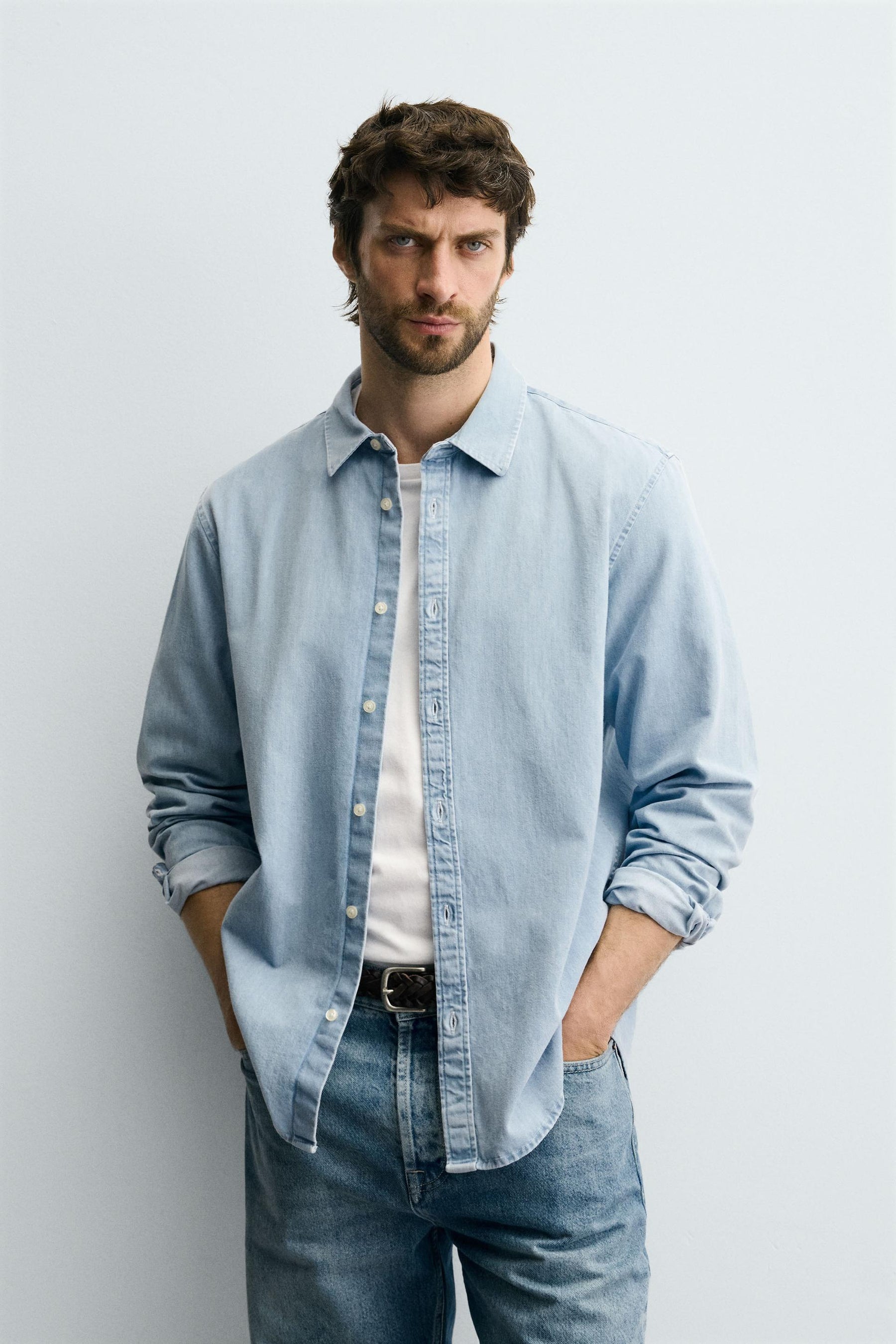 WASHED DENIM SHIRT - Image 2