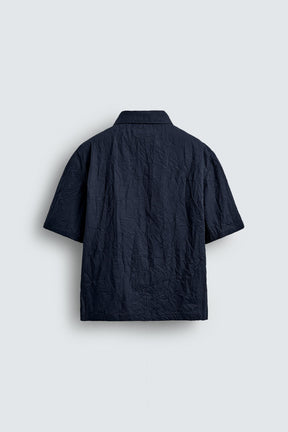 CREASED-EFFECT ZIP-UP SHIRT - Image 8