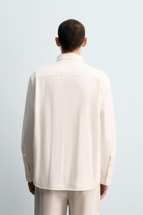 RELAXED FIT DENIM SHIRT - Image 3