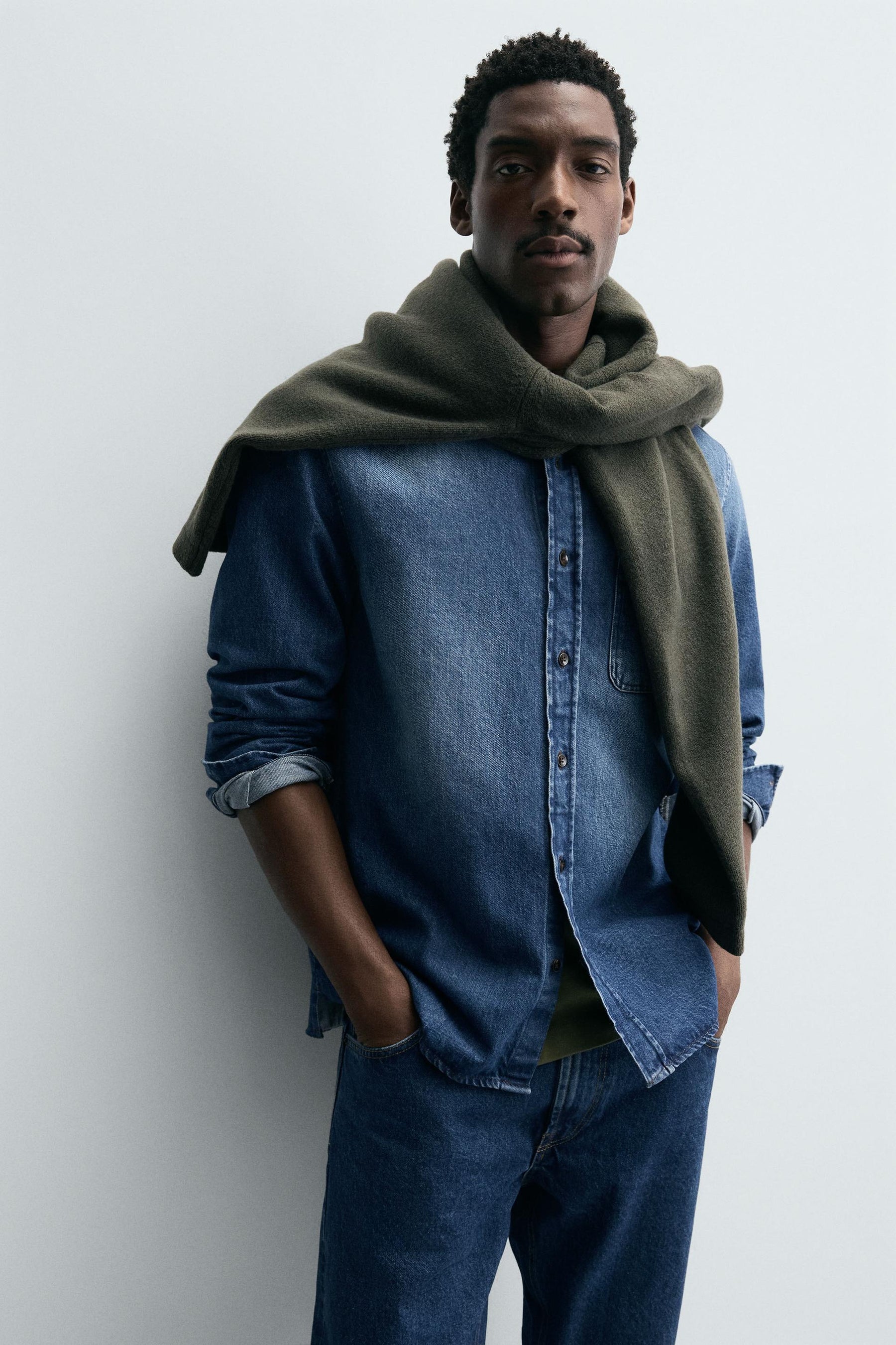 WASHED DENIM SHIRT - Image 5
