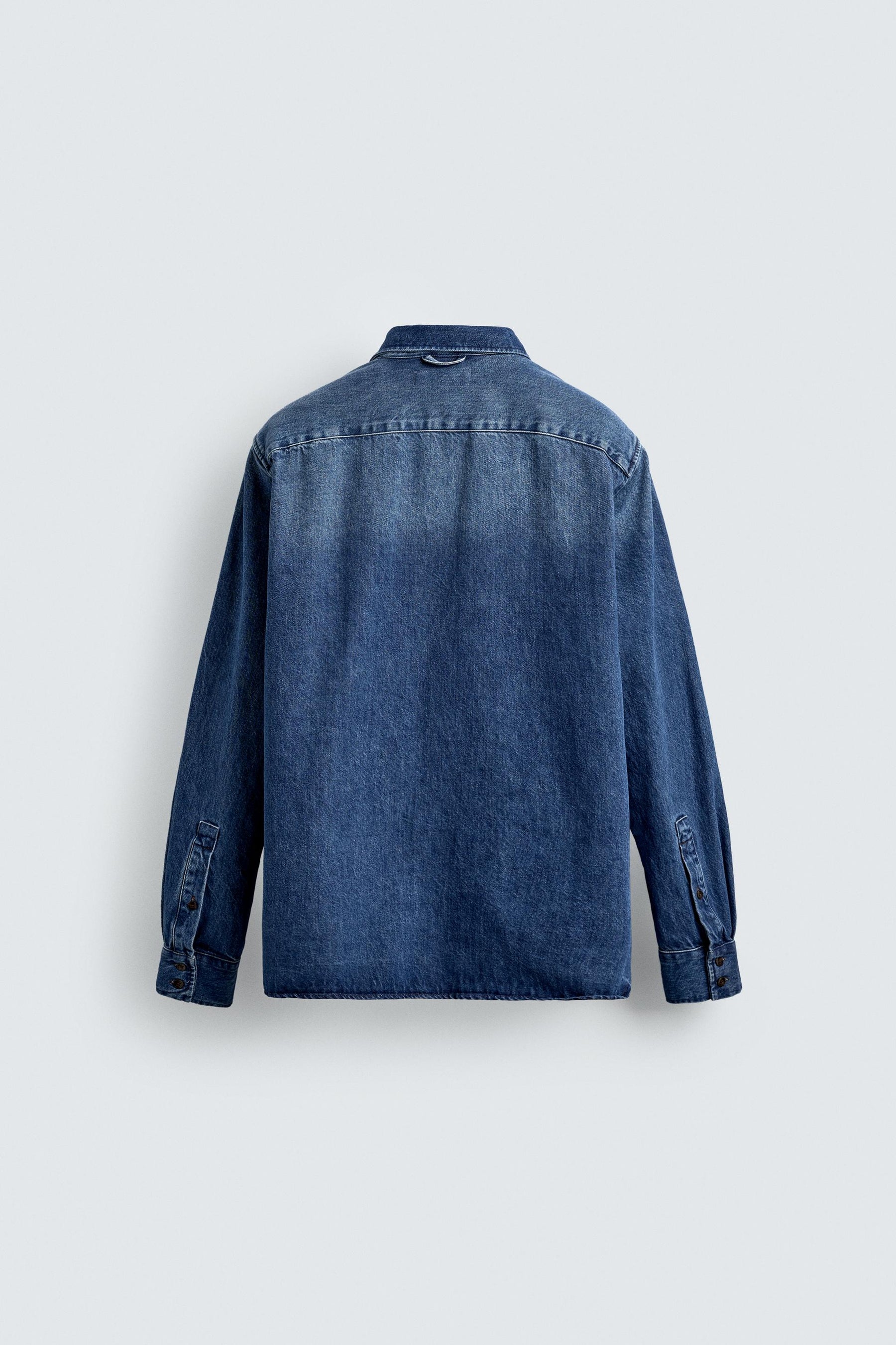 WASHED DENIM SHIRT - Image 7