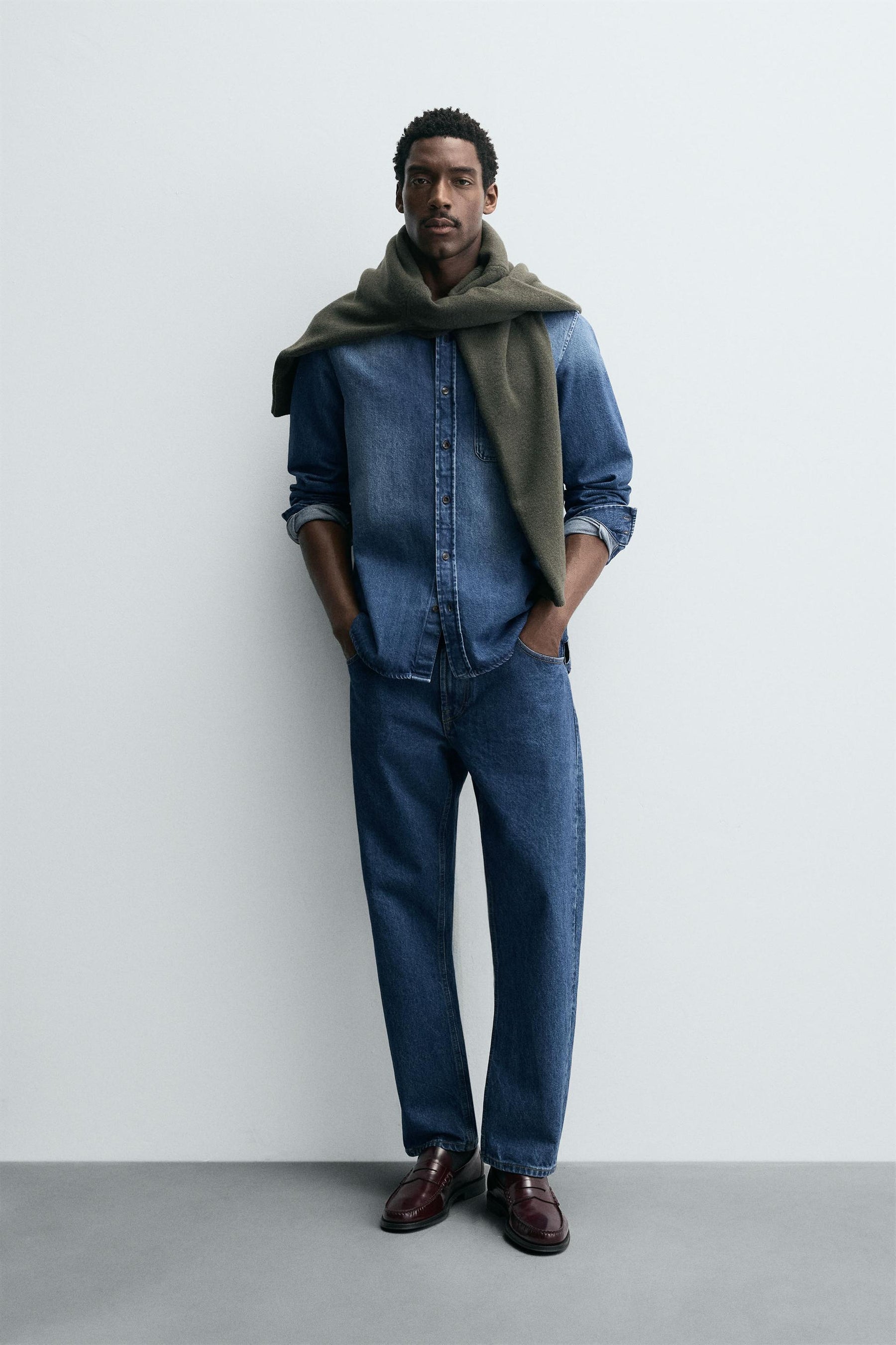 WASHED DENIM SHIRT - Image 1