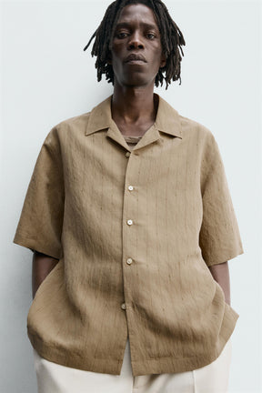 STRIPED FLOWING SHIRT - Image 6