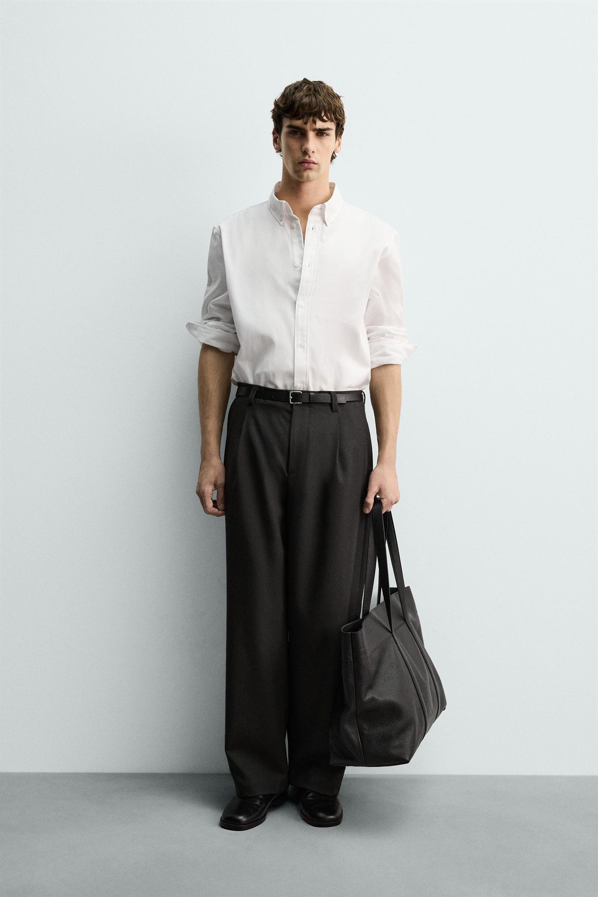 Strukturiertes Regular Shirt