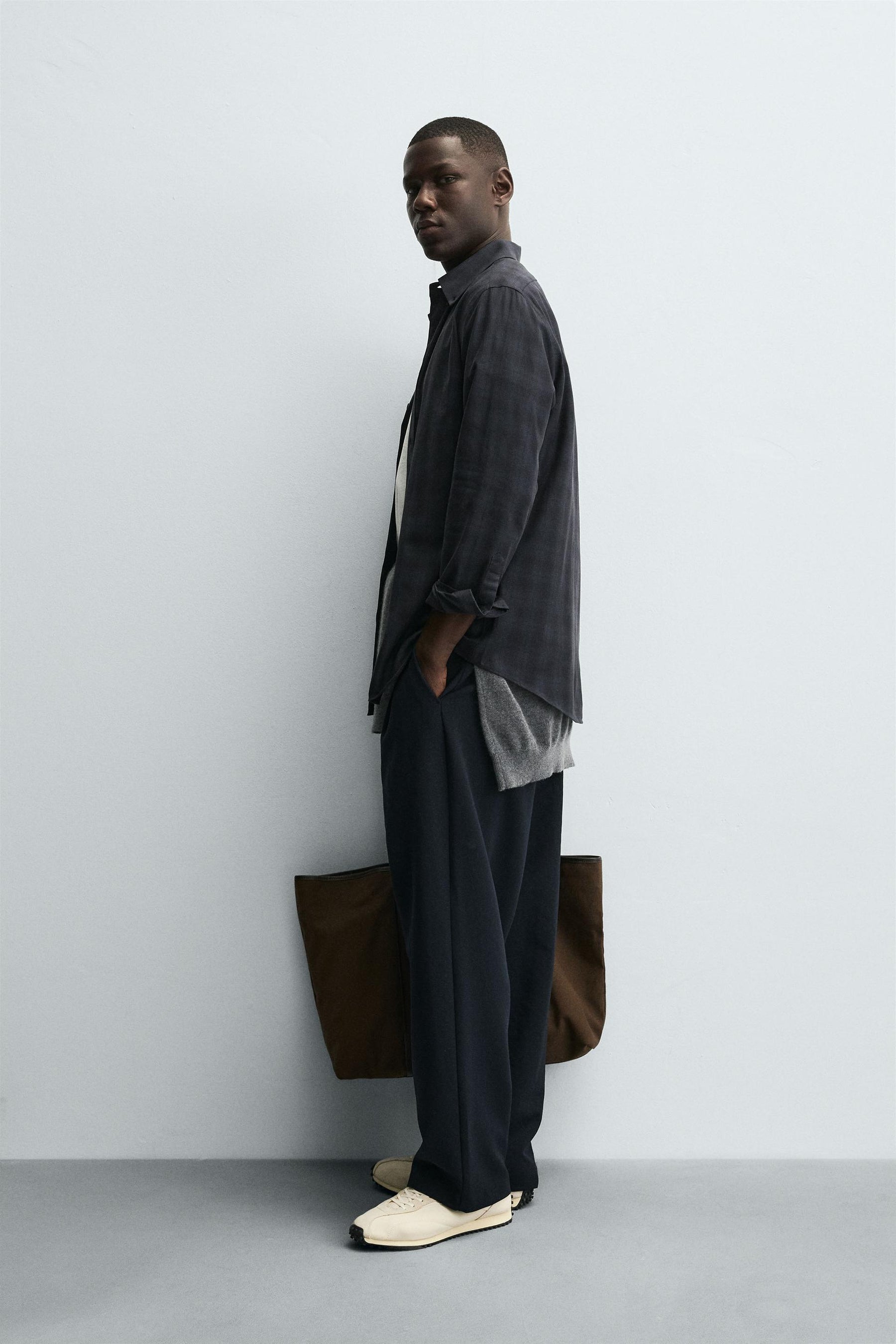 REGULAR FIT CHECK SHIRT - Image 4