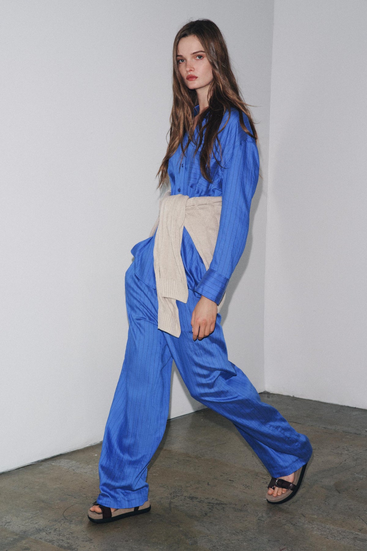 Gestreifte Pyjamahose