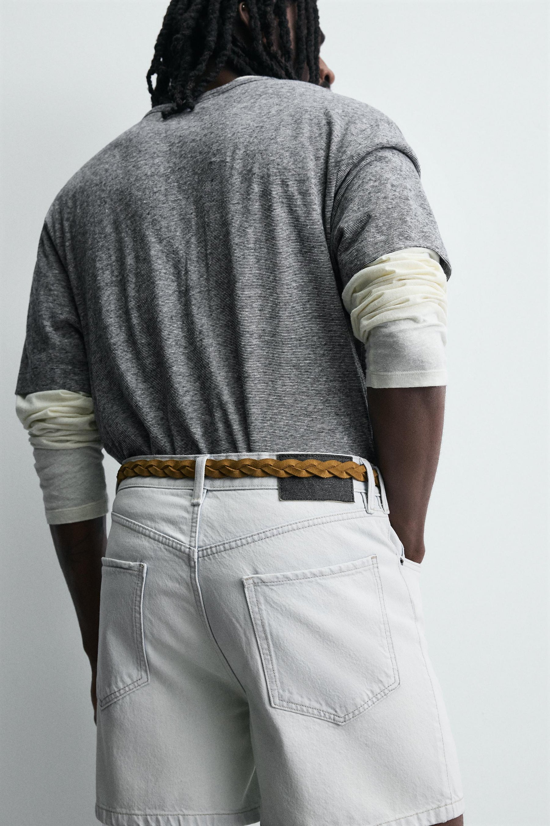 REGULAR FIT DENIM SHORTS - Image 5