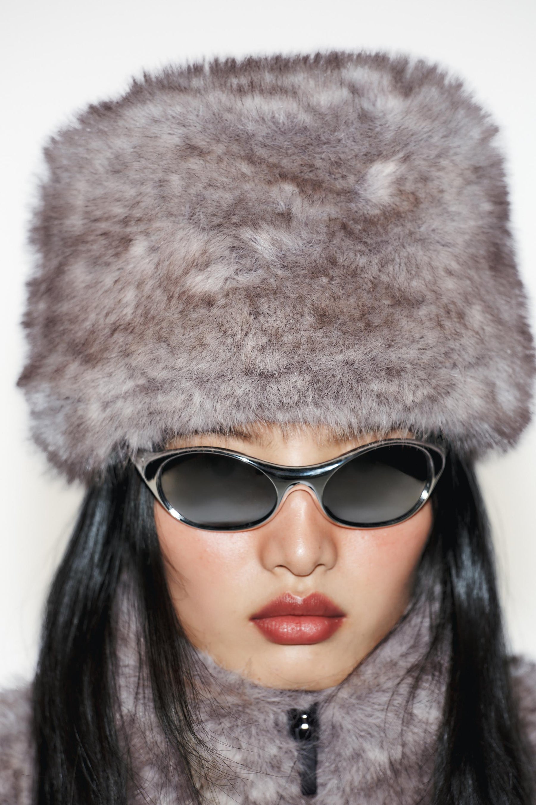 Kapuze mit Kunstfellfutter