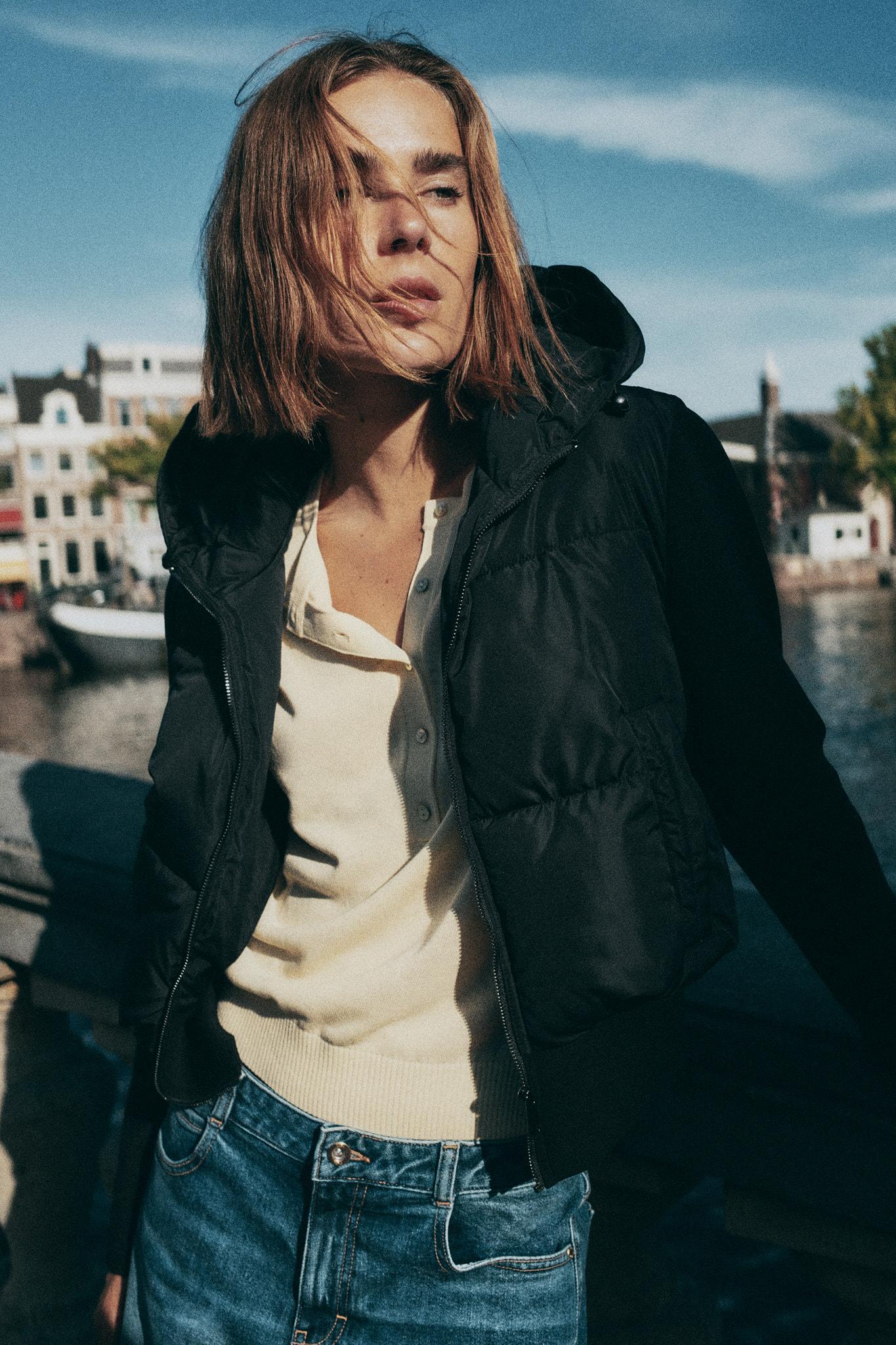 Wattierte Kapuzenjacke