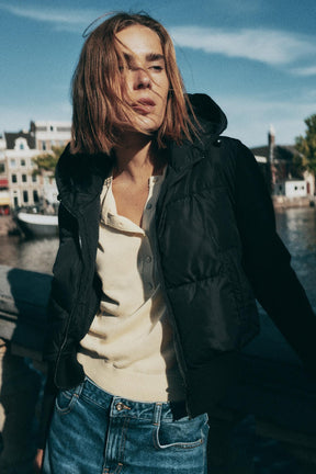 Wattierte Kapuzenjacke