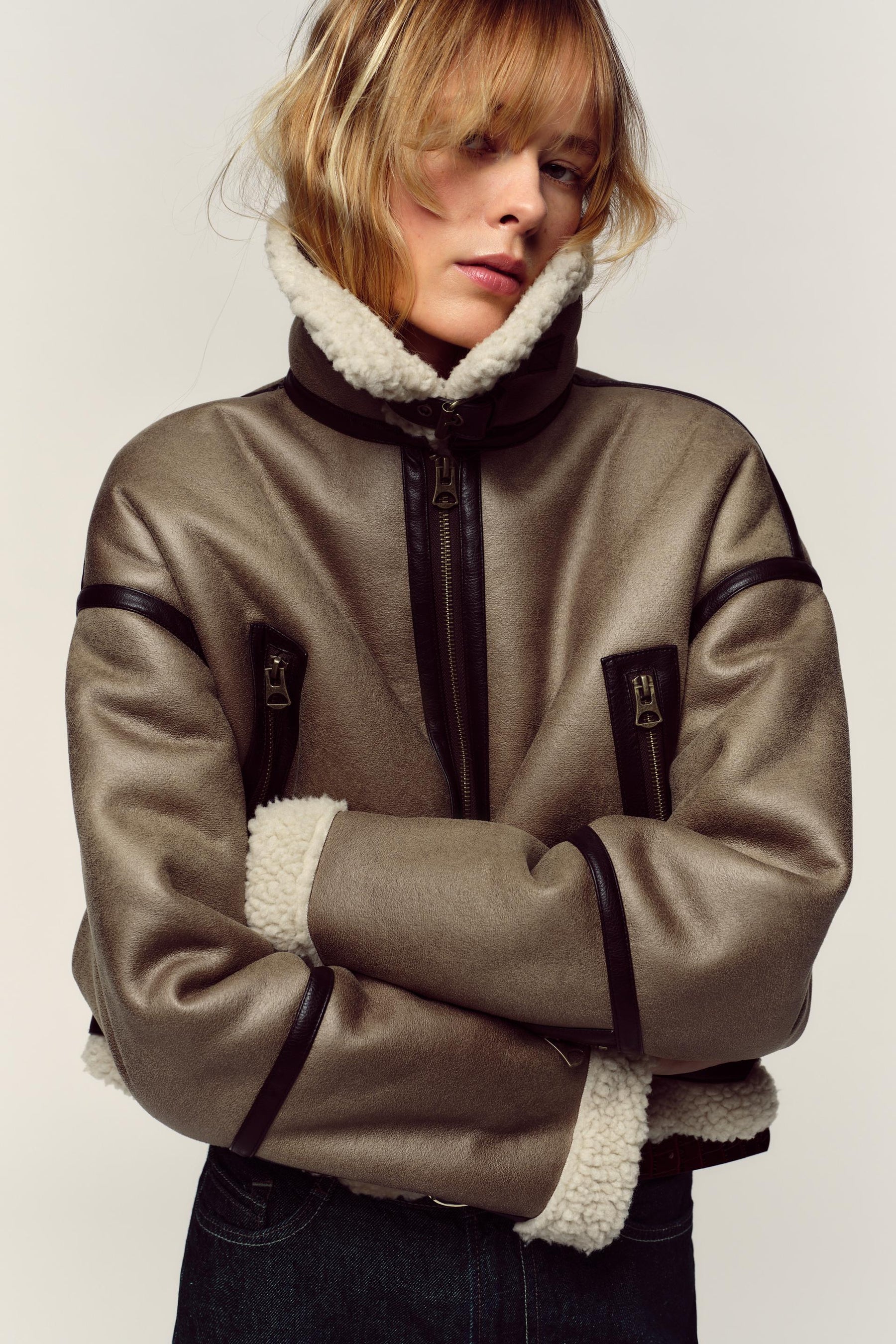 Doppelseitige Kurzjacke