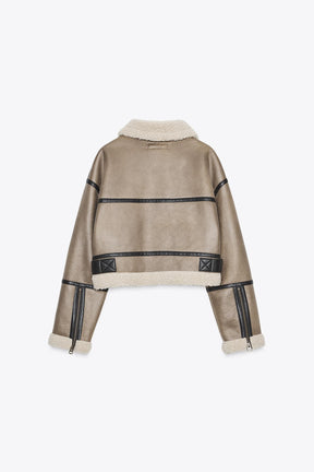 Kurze doppelseitige Jacke