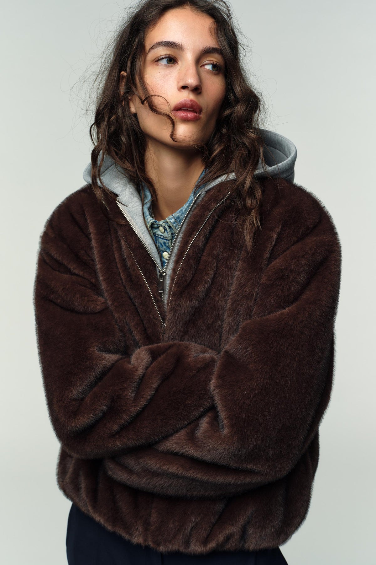 Kontrast-Bomberjacke