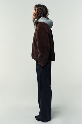 Kontrast-Bomberjacke