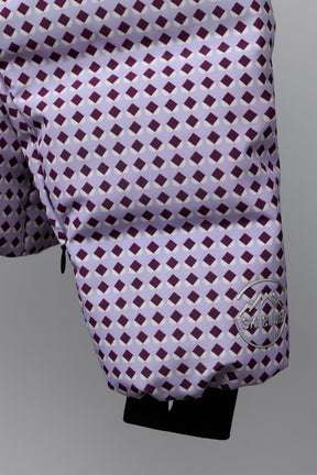 Down Feather Geometric Puffer Jacket - Image 7