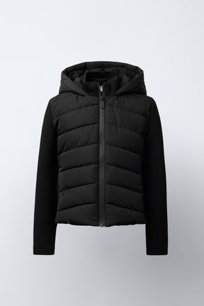 NEOPRENE-EFFECT SLEEVE PADDED JACKET - Image 1