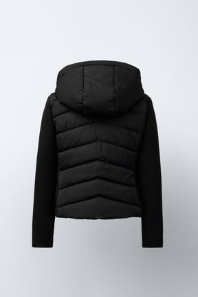 NEOPRENE-EFFECT SLEEVE PADDED JACKET - Image 4