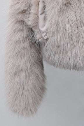 Kurze Jacke aus Kunstpelz