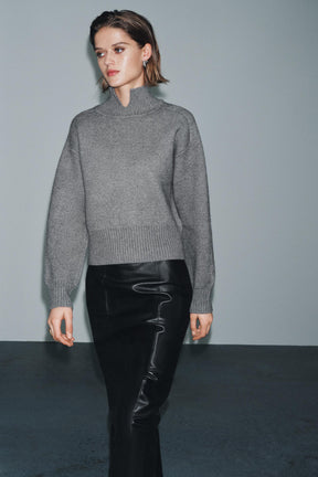 Strickpullover mit Kragen