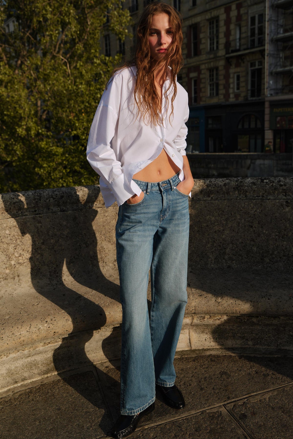 High-Rise Regular Jeans 