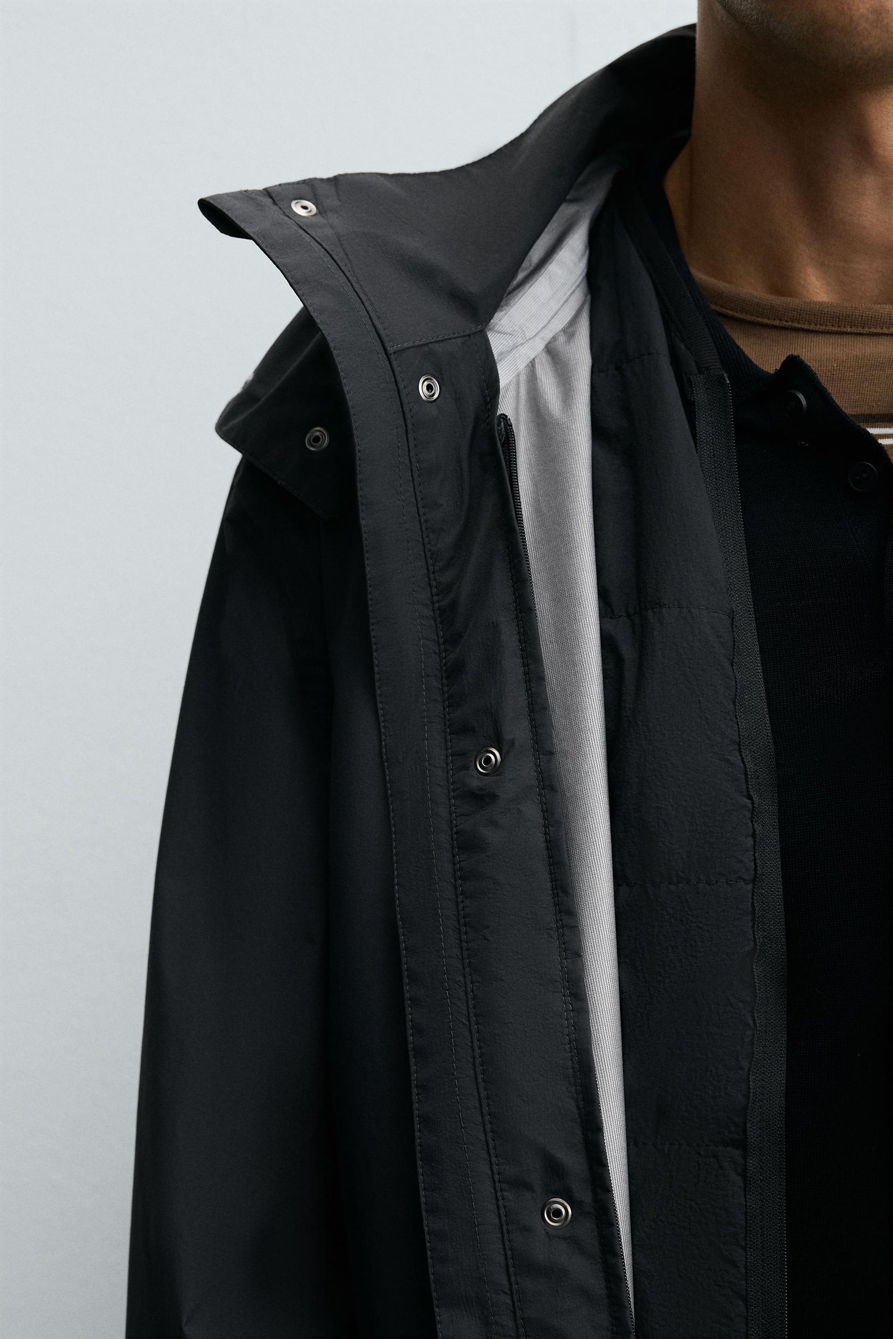 WATER-REPELLENT DETACHABLE TECHNICAL PARKA - Image 8