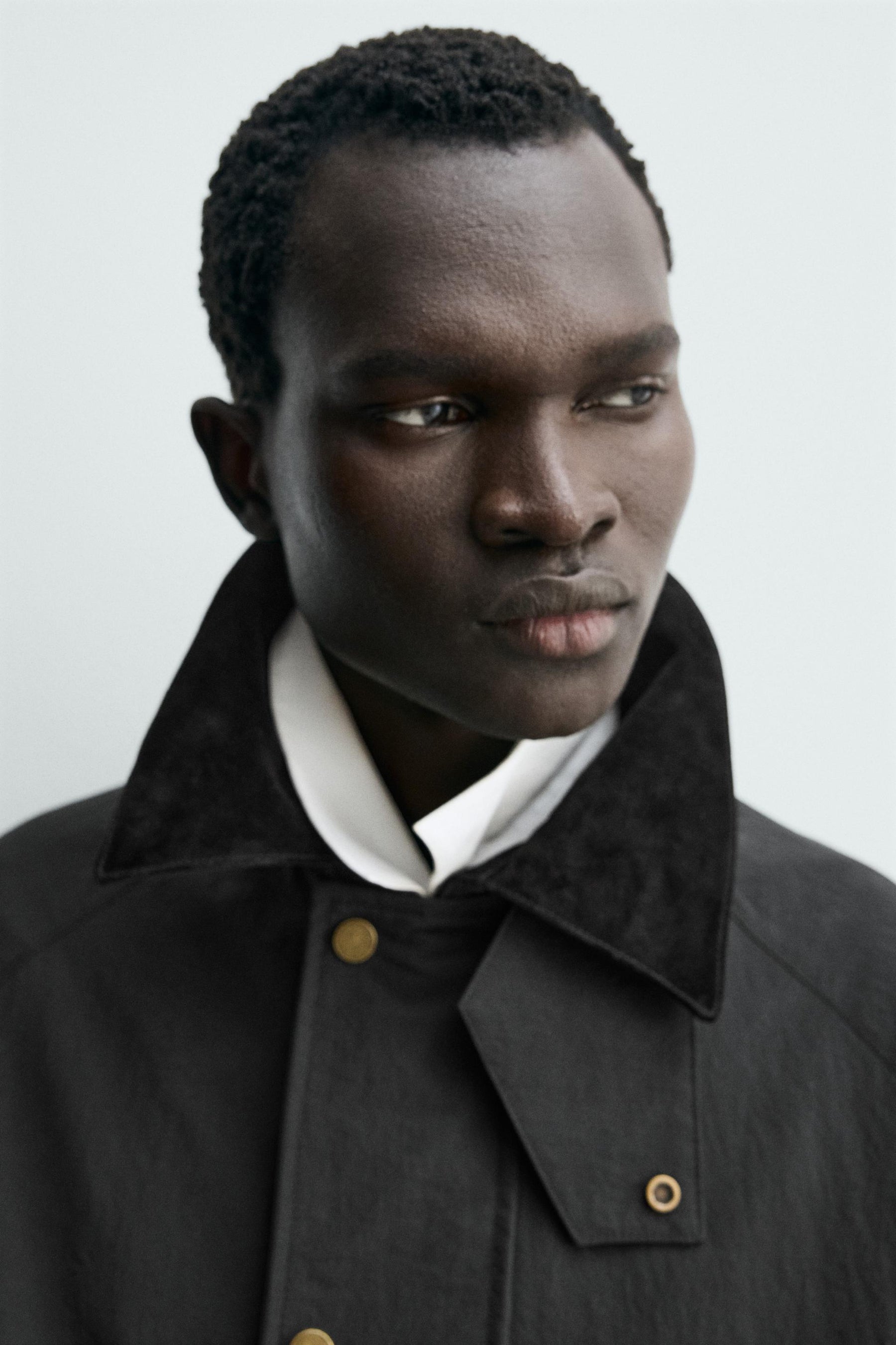 Jacke mit strukturiertem Kragen