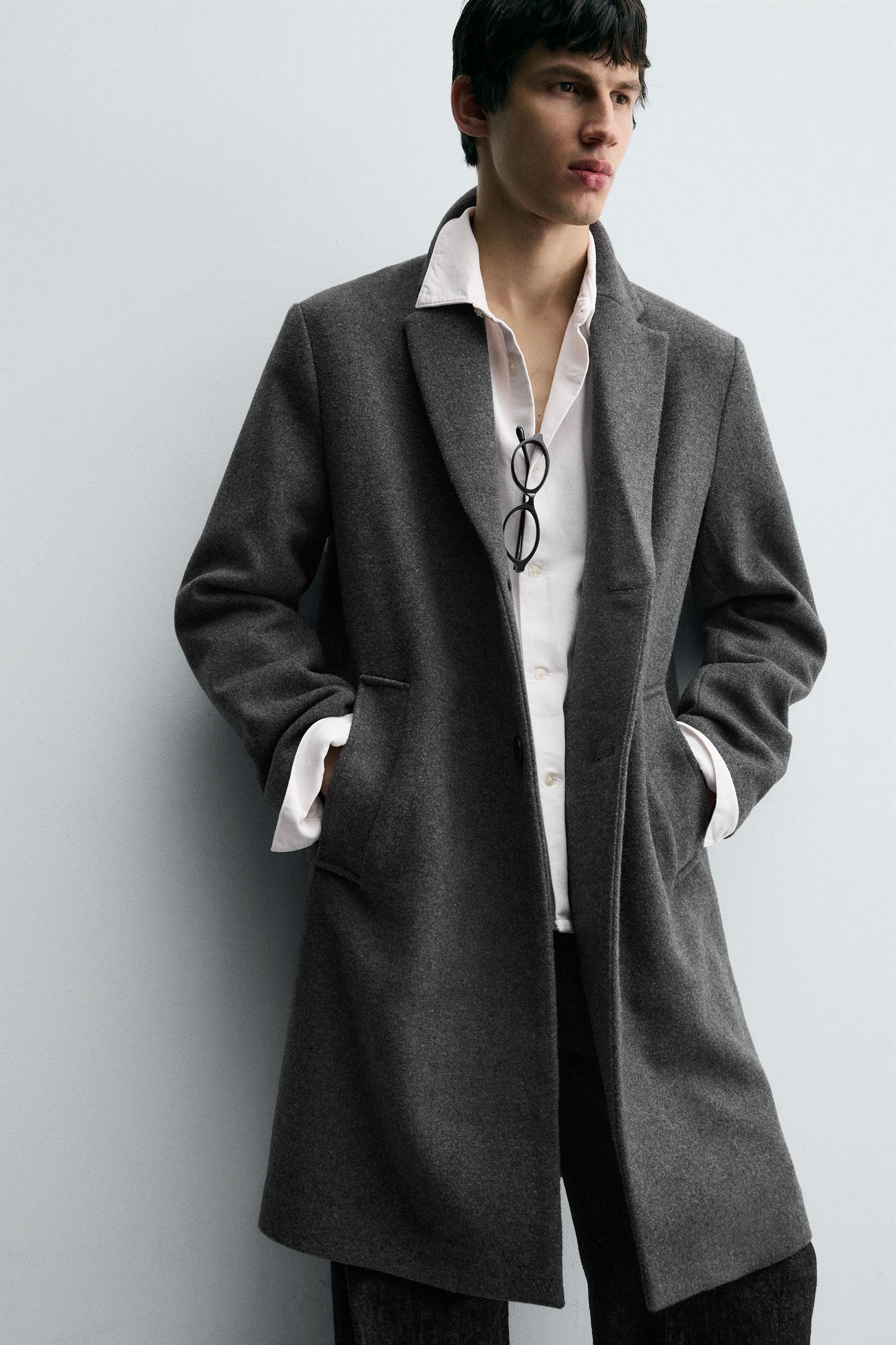 REGULAR FIT WOOL COAT - Image 6
