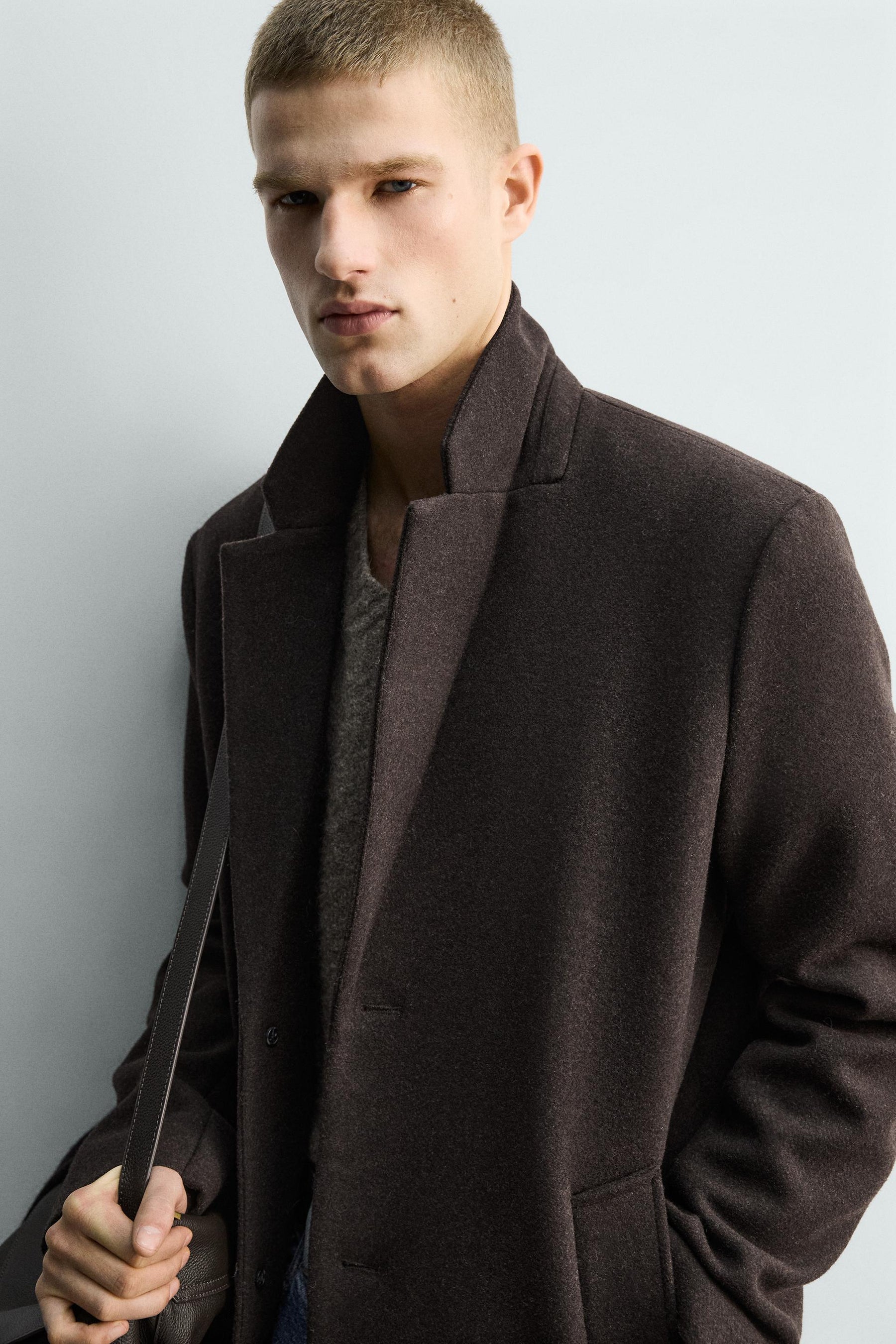 REGULAR FIT COAT WITH WOOL - Image 6