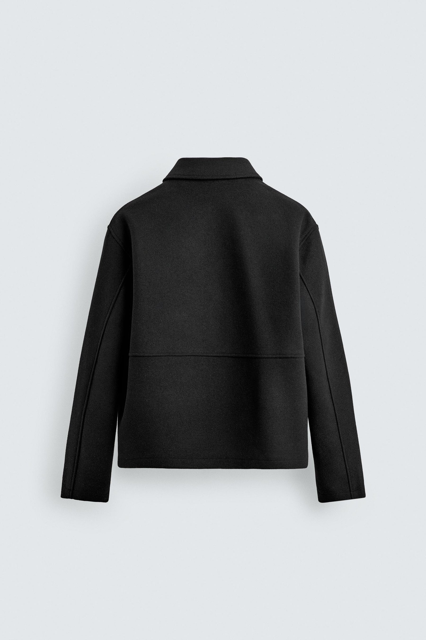 Fischgrät-Reißverschlussjacke