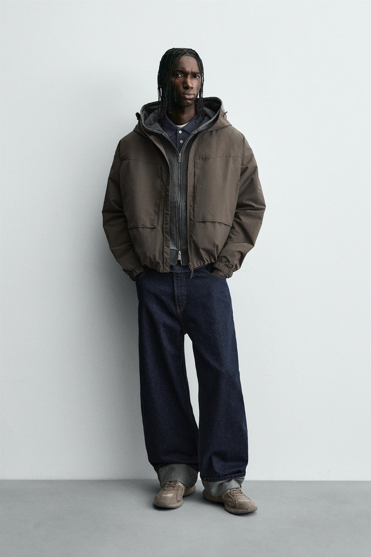 WATER-REPELLENT TECHNICAL JACKET WITH FLEECE - Image 1